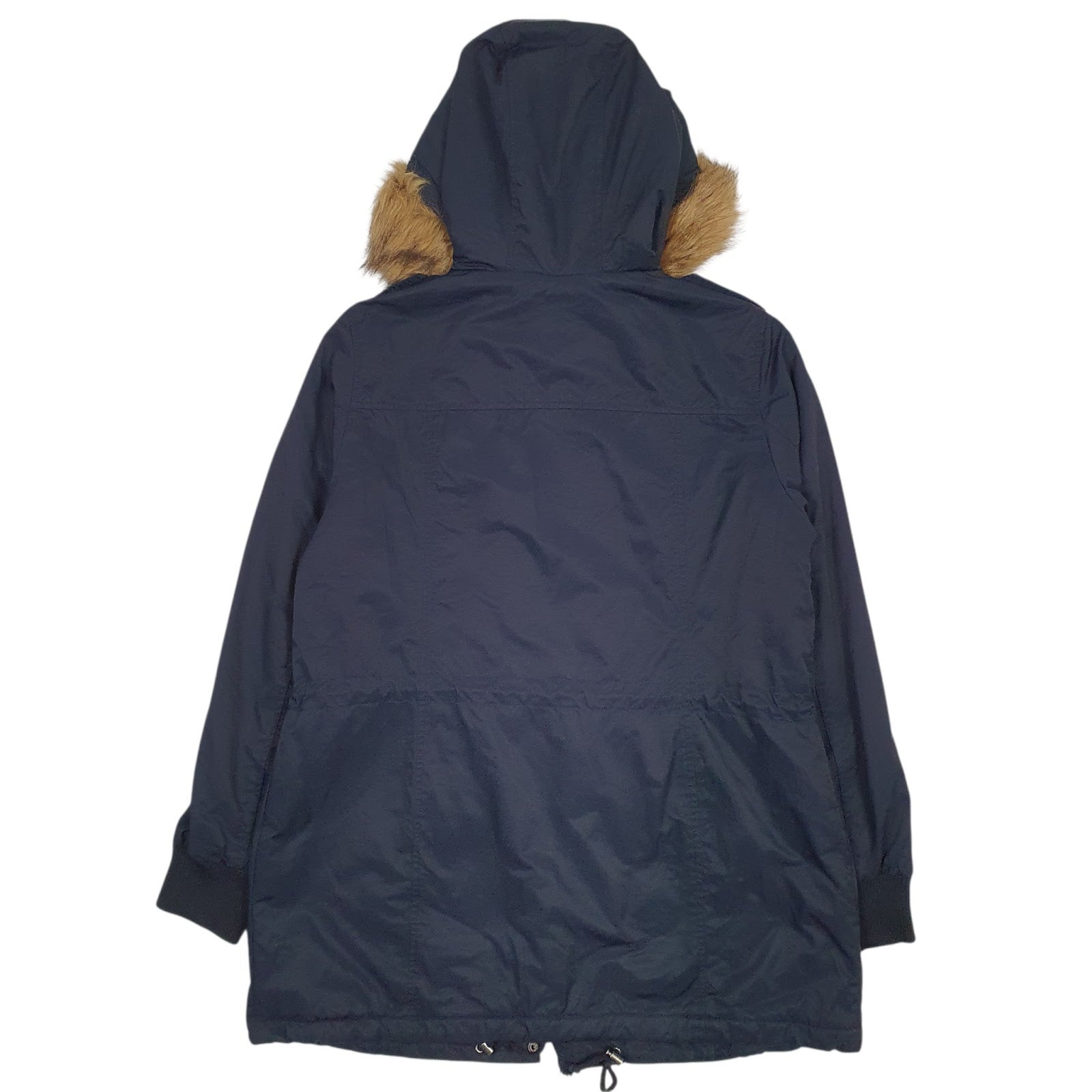 Womens Navy Levis Sherpa Lined  Coat