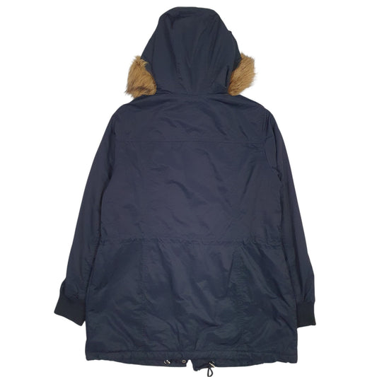 Womens Navy Levis Sherpa Lined  Coat