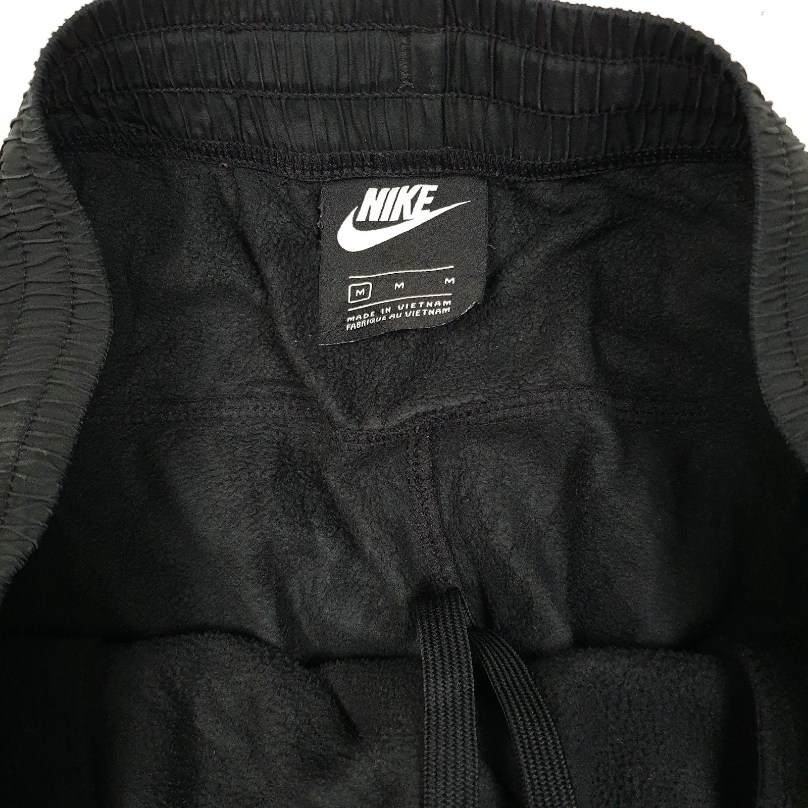 Mens Black Nike Fleece Quarter Zip Trousers
