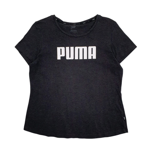 Womens Grey Puma  Short Sleeve T Shirt