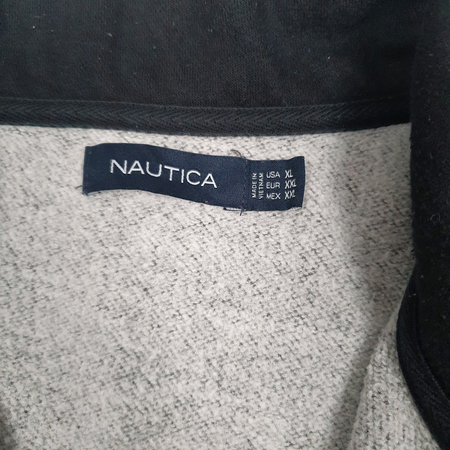 Mens Grey Nautica  Quarter Zip Jumper
