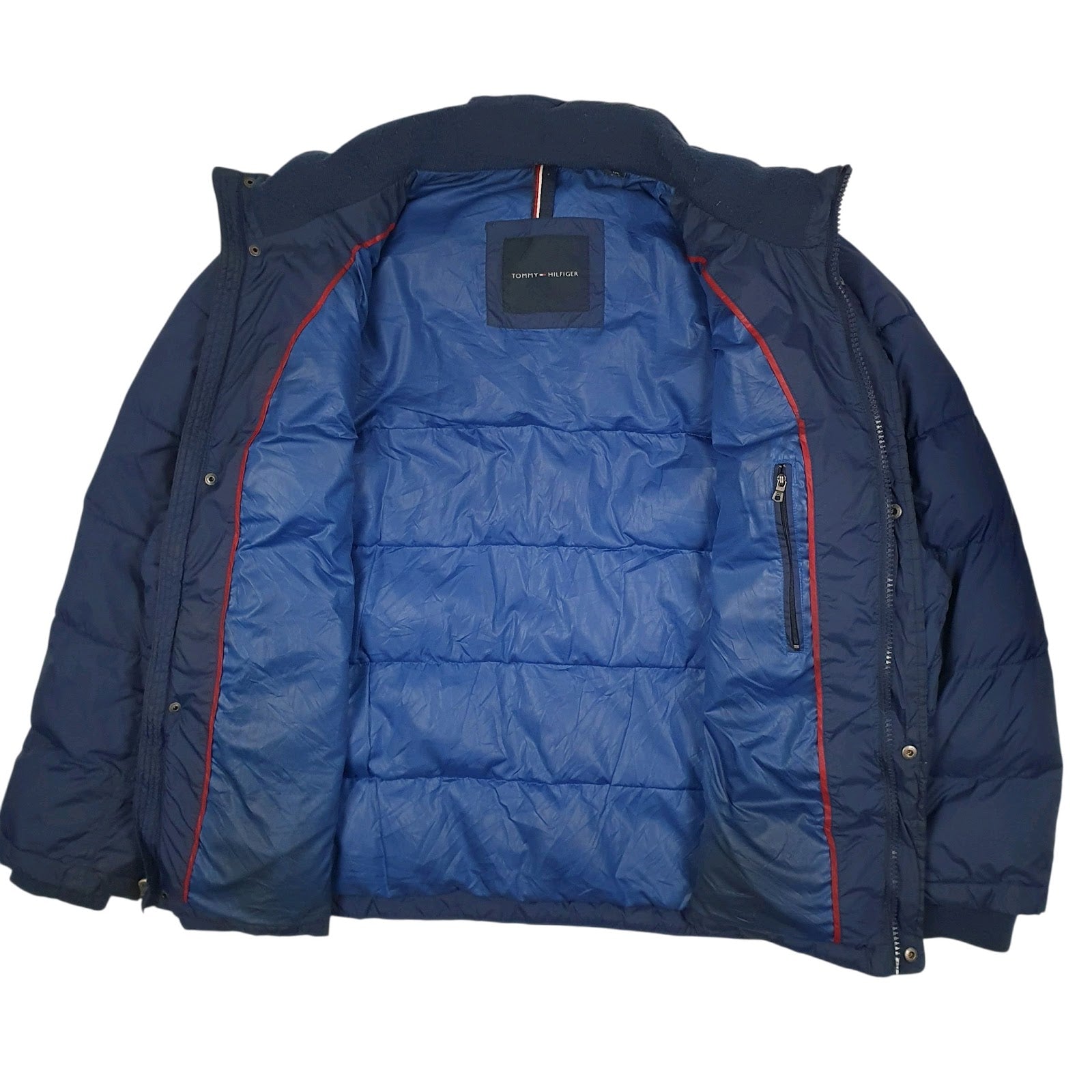 Mens Navy Tommy Hilfiger  Hoodie Coat