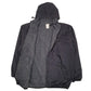 Mens Black Lee Fleece Lined Baggy  Coat
