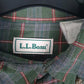 Mens Green L.L.Bean Flannel  Shirt