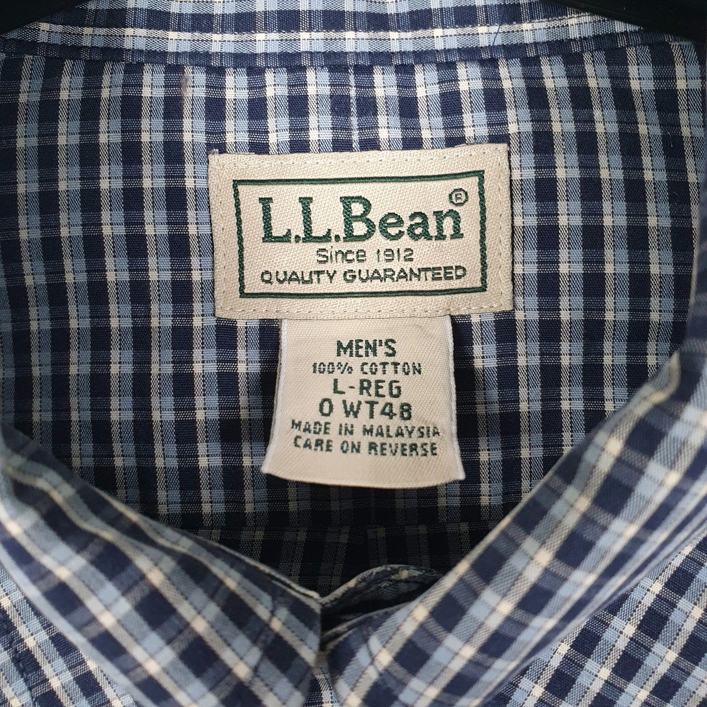 Mens Blue L.L.Bean   Shirt