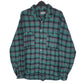 Mens Green Rhino Vintage Flannel Long Sleeve Shirt