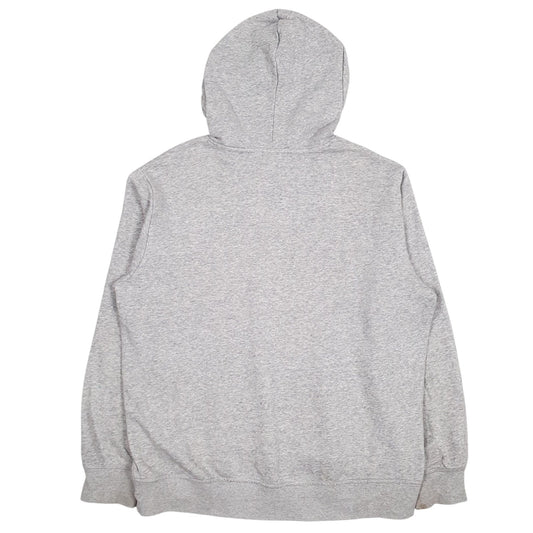Mens Grey Reebok Spellout Hoodie Jumper