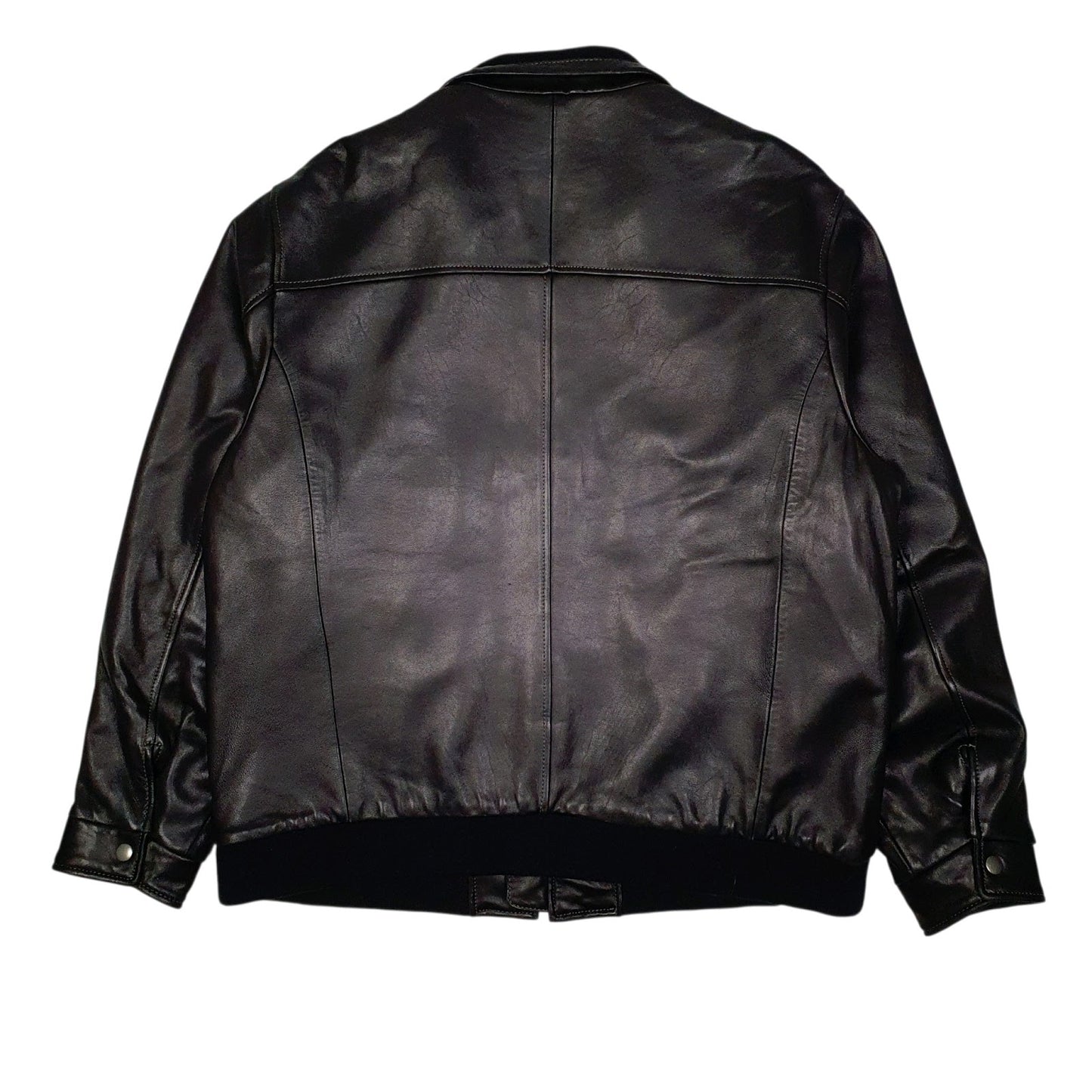 Mens Black Apt.9 Lambskin  Coat