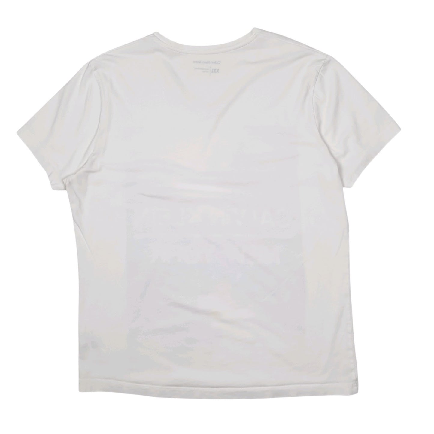 Mens White Calvin Klein   T Shirt