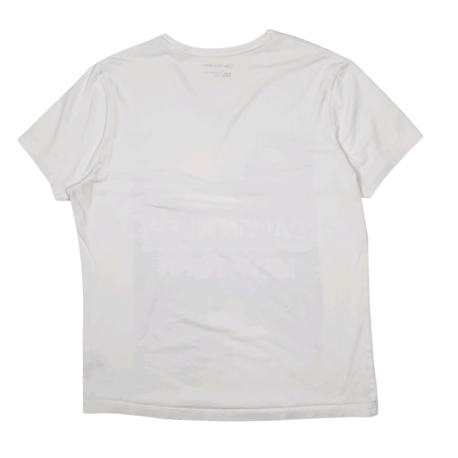 Mens White Calvin Klein   T Shirt