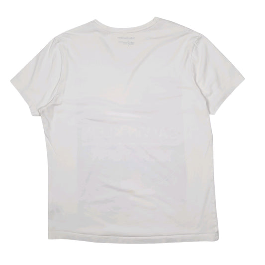 Mens White Calvin Klein   T Shirt