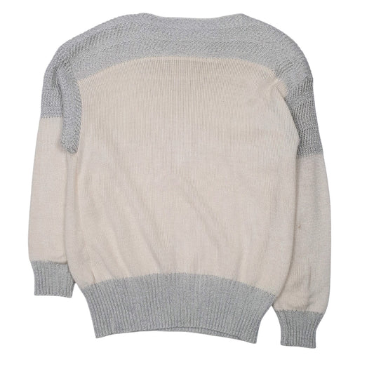 Womens Cream Unbranded  Crewneck Jumper