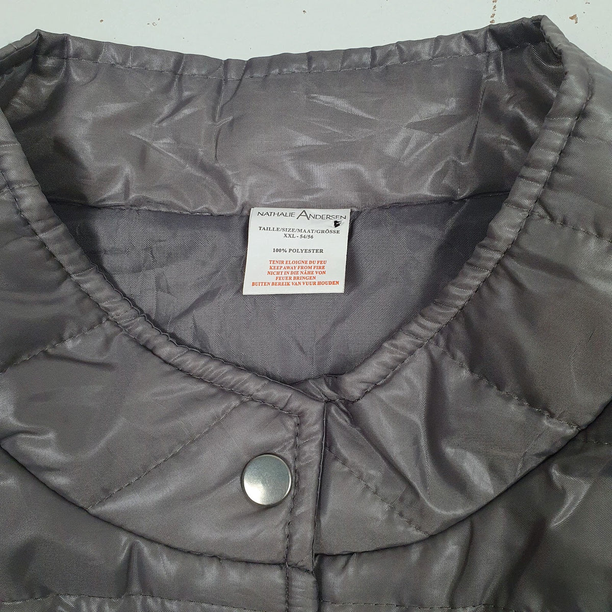 Mens Grey Nathalie Anderson Puffer  Coat