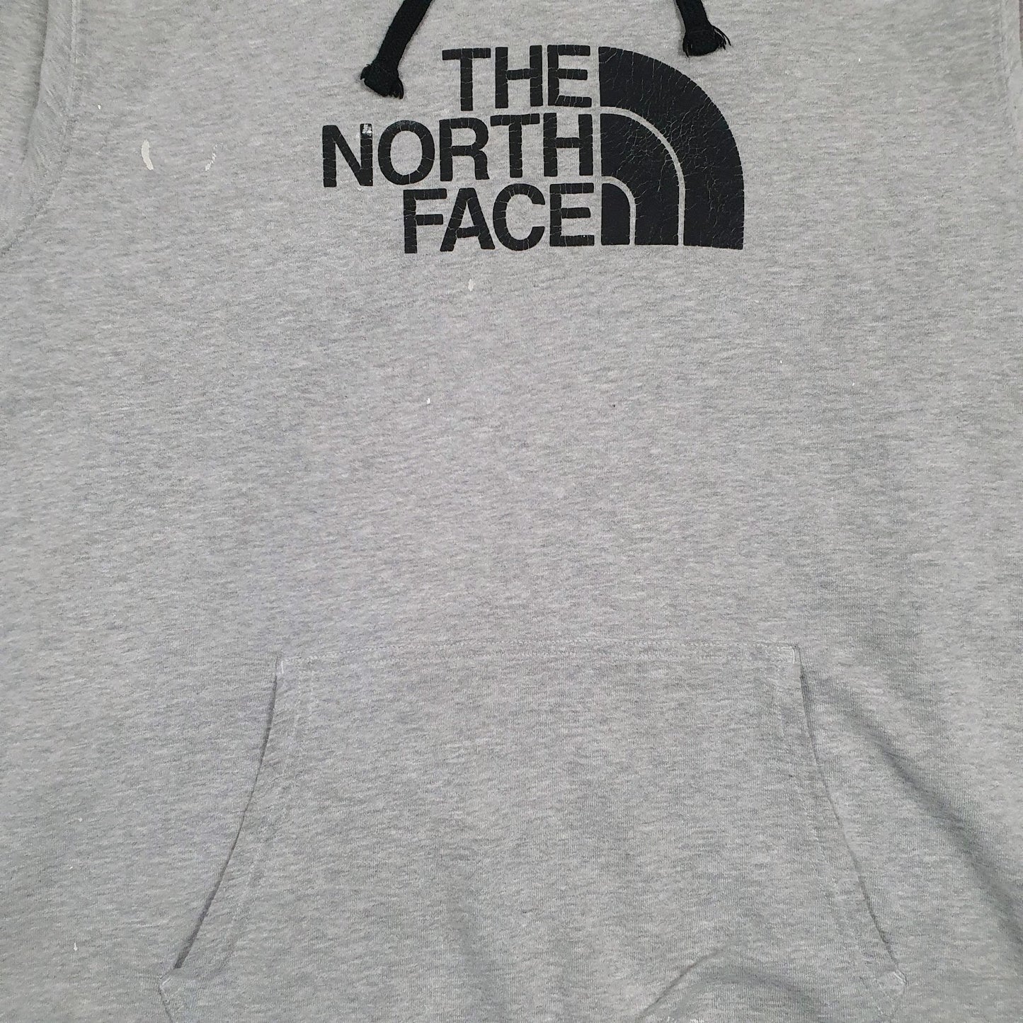 Mens Grey The North Face Spellout Hoodie Jumper
