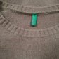 Womens Brown United Colors Of Benetton  Crewneck Jumper