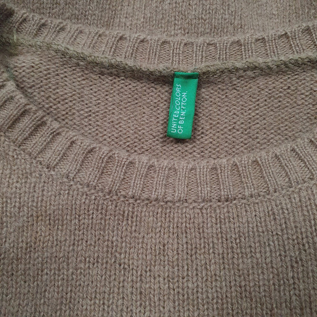 Womens Brown United Colors Of Benetton  Crewneck Jumper