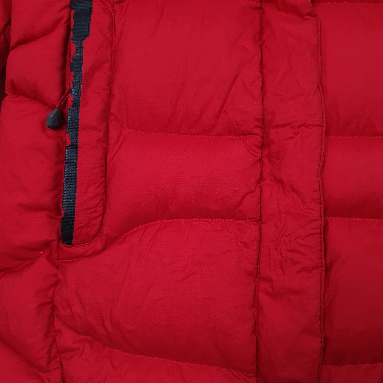 Womens Red The North Face Sunmit Series Baltoro Hooded  Coat
