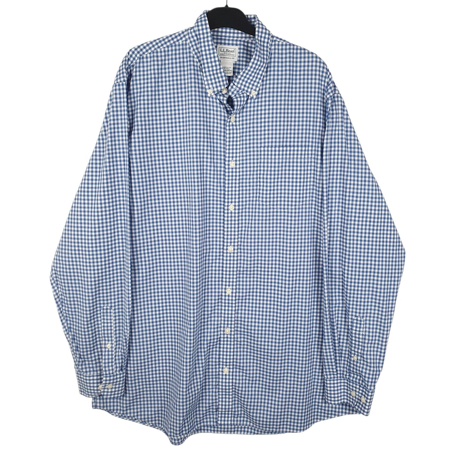 Mens Blue L.L.Bean  Long Sleeve Shirt