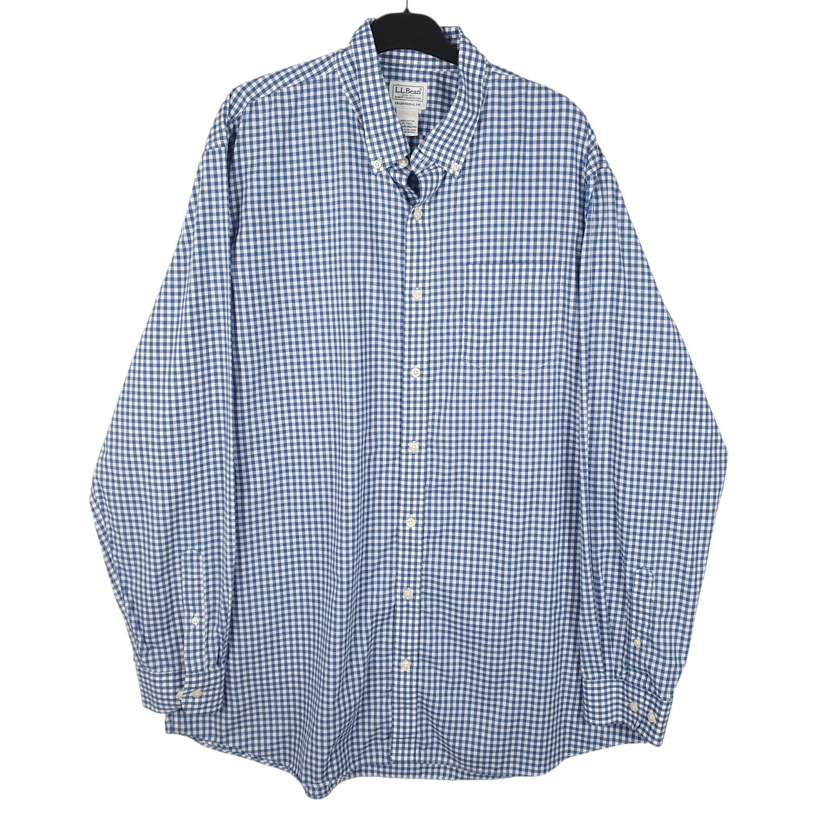 Mens Blue L.L.Bean  Long Sleeve Shirt