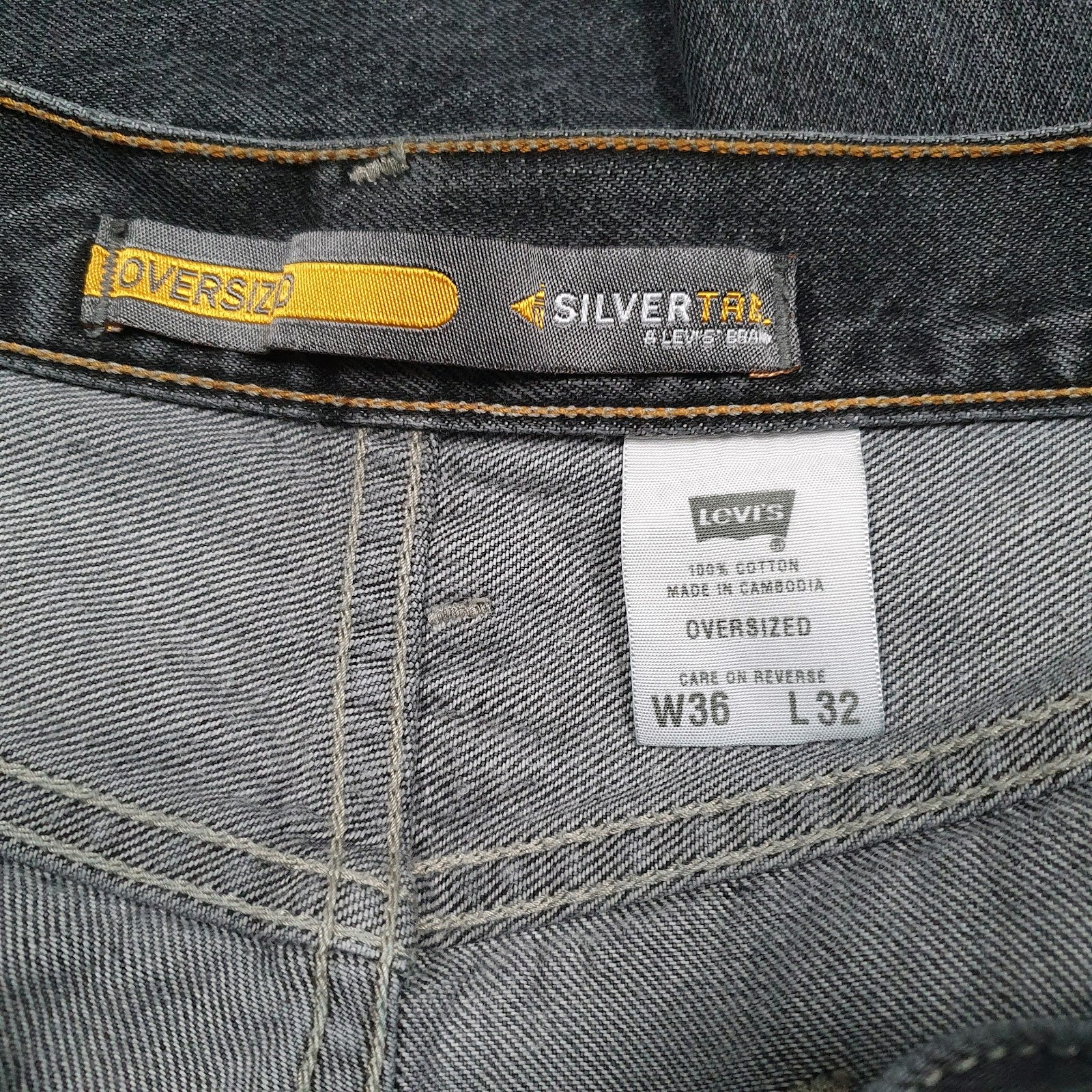 Mens Grey Levis   Jeans