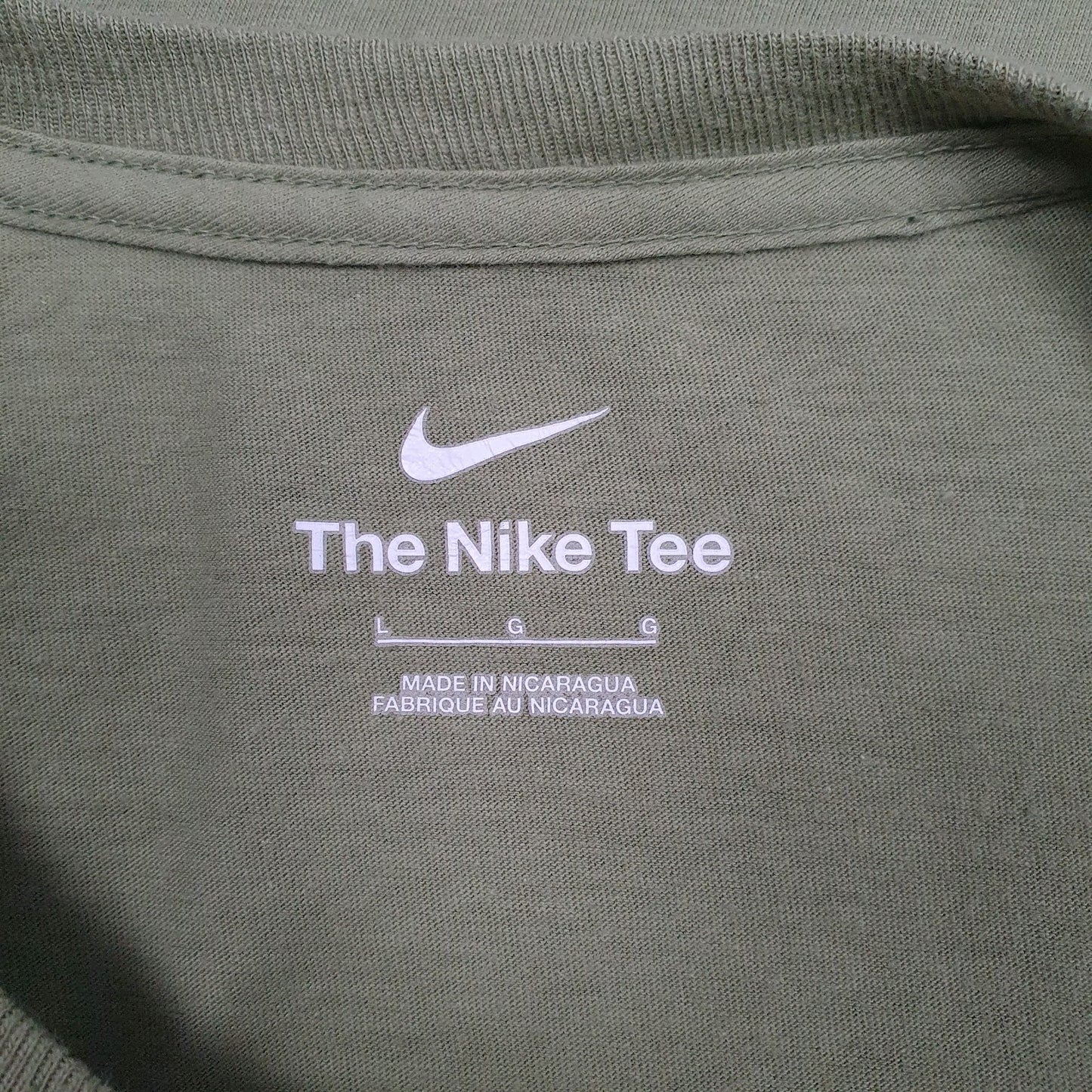 Mens Green Nike Swoosh Air  T Shirt