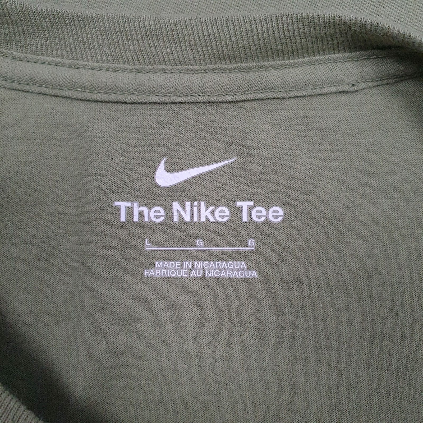 Mens Green Nike Swoosh Air  T Shirt