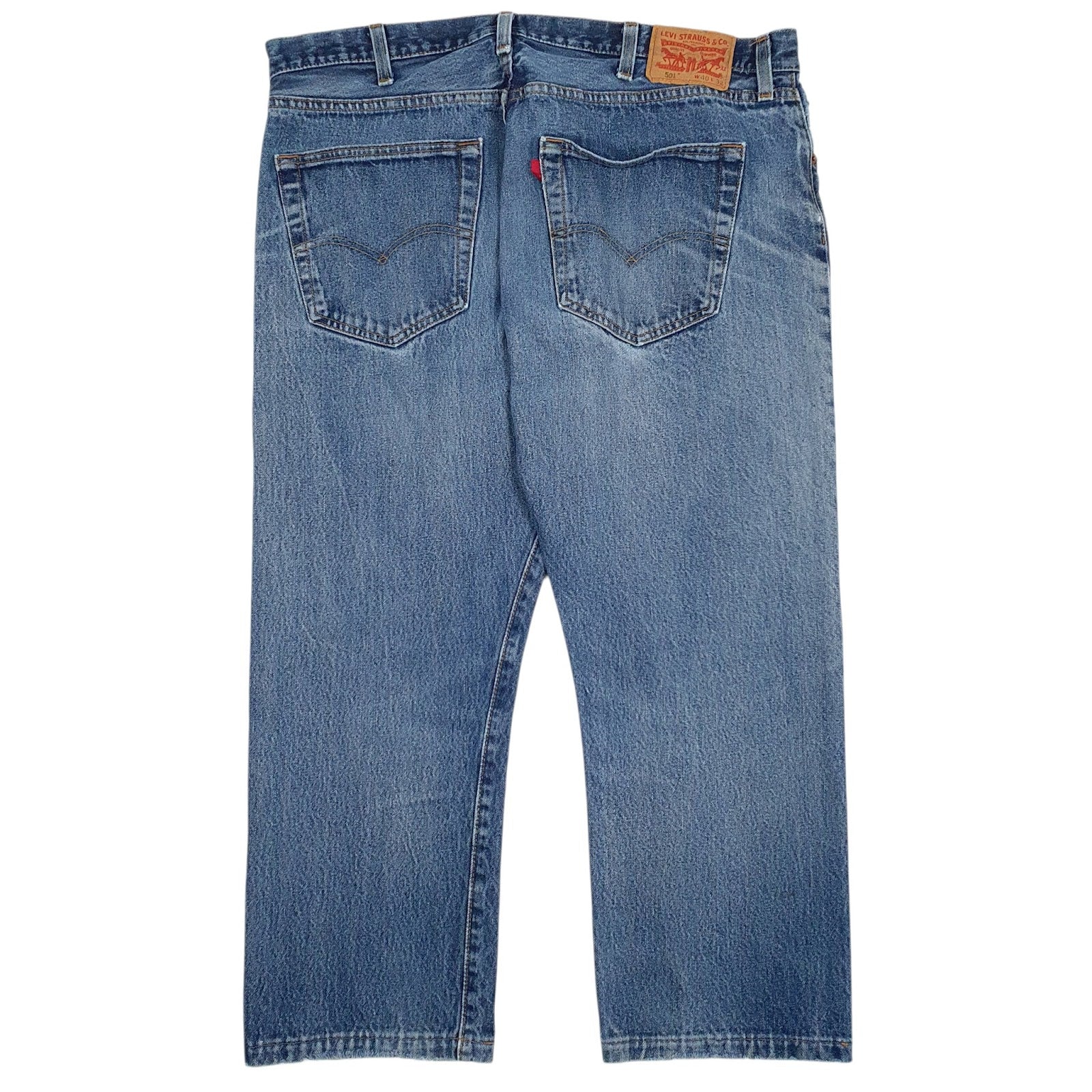 Mens Blue Levis Distressed  Jeans