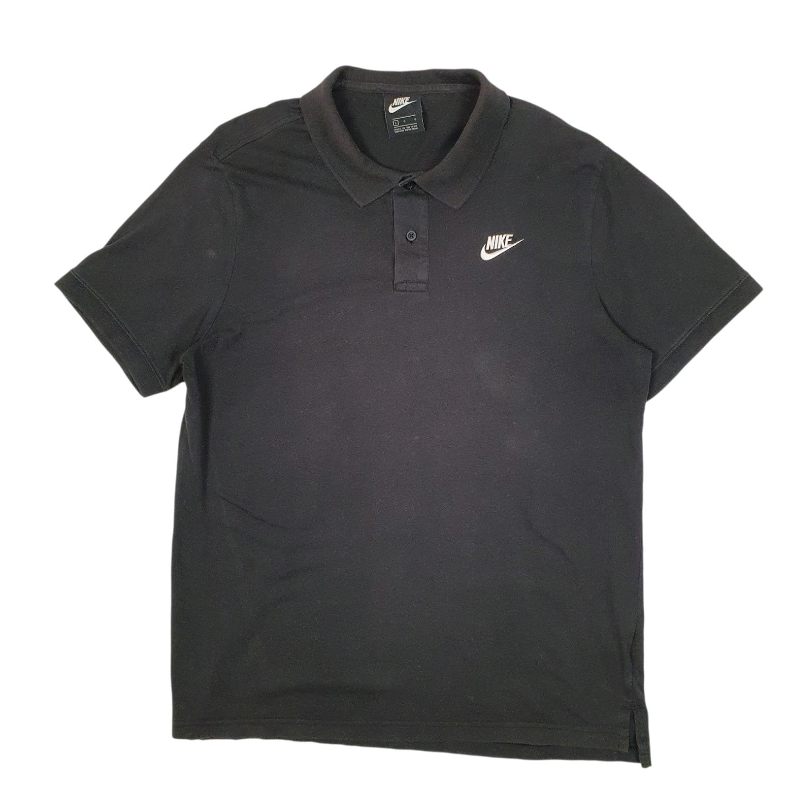 Mens Black Nike  Short Sleeve Polo Shirt