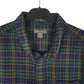 Mens Navy Eddie Bauer Heavyweight Plaid Flannel  Shirt