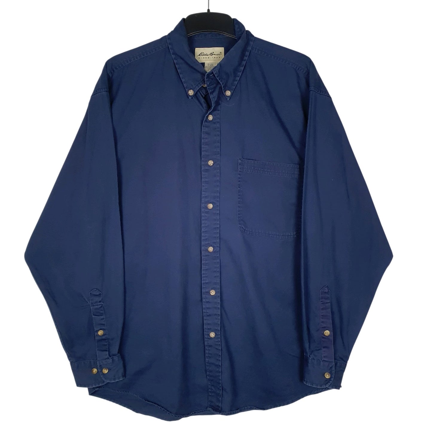 Mens Blue Eddie Bauer  Long Sleeve Shirt