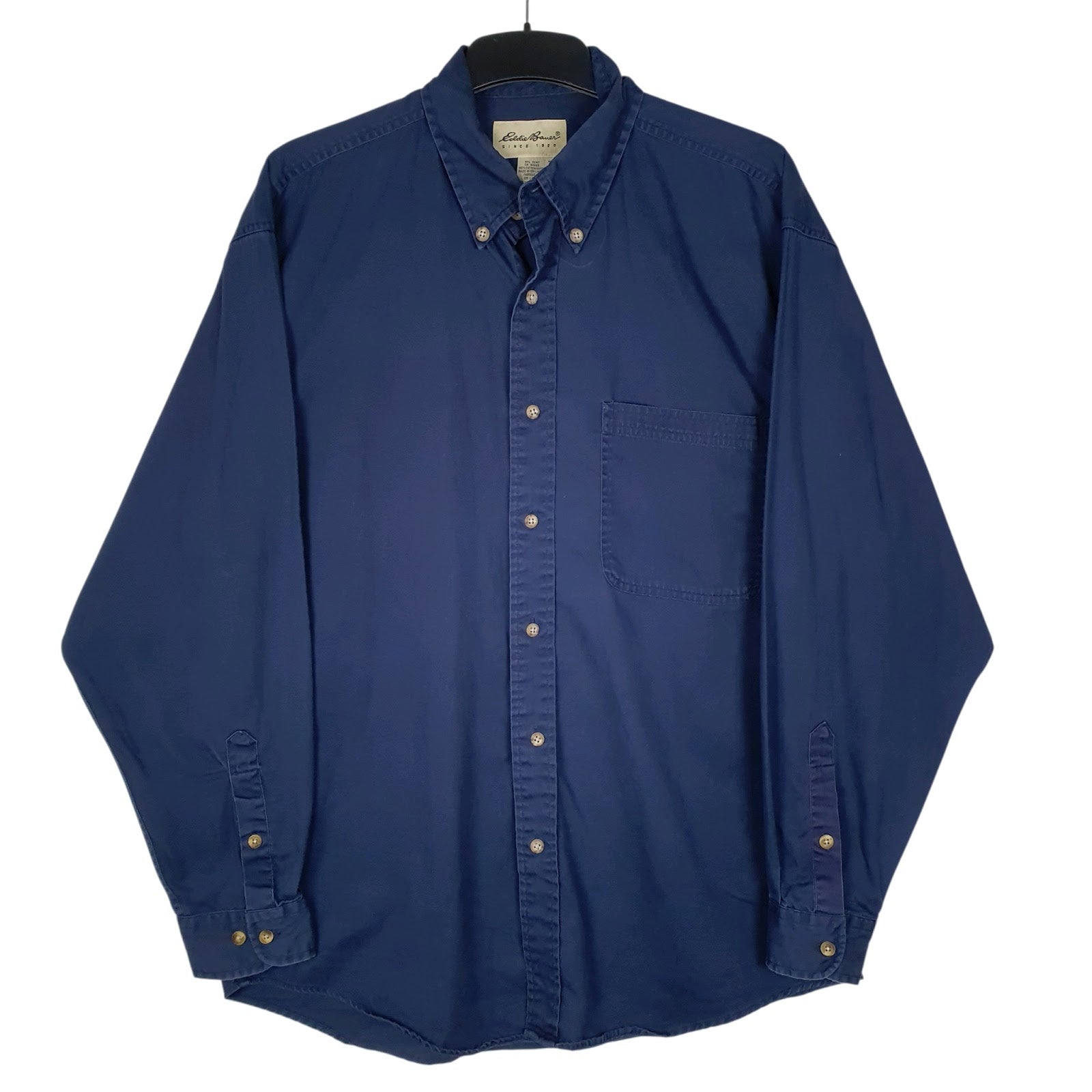 Mens Blue Eddie Bauer  Long Sleeve Shirt