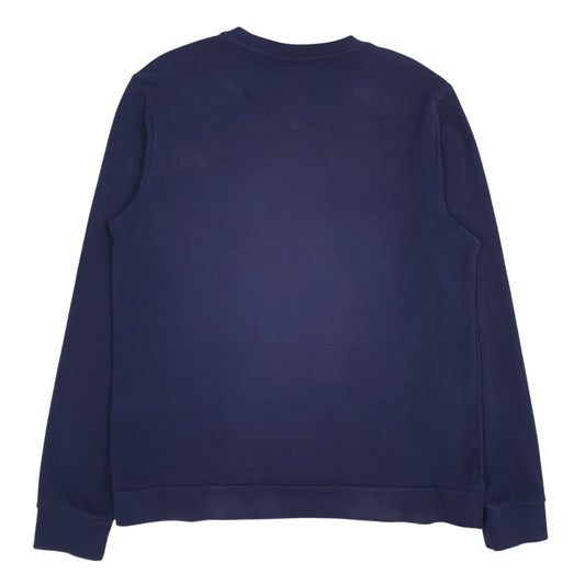 Mens Navy Fila  Crewneck Jumper