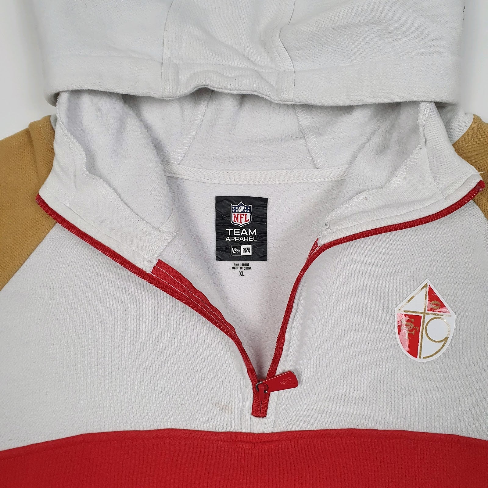 Mens Red NFL San Francisco 49ers Hoodie Jumper