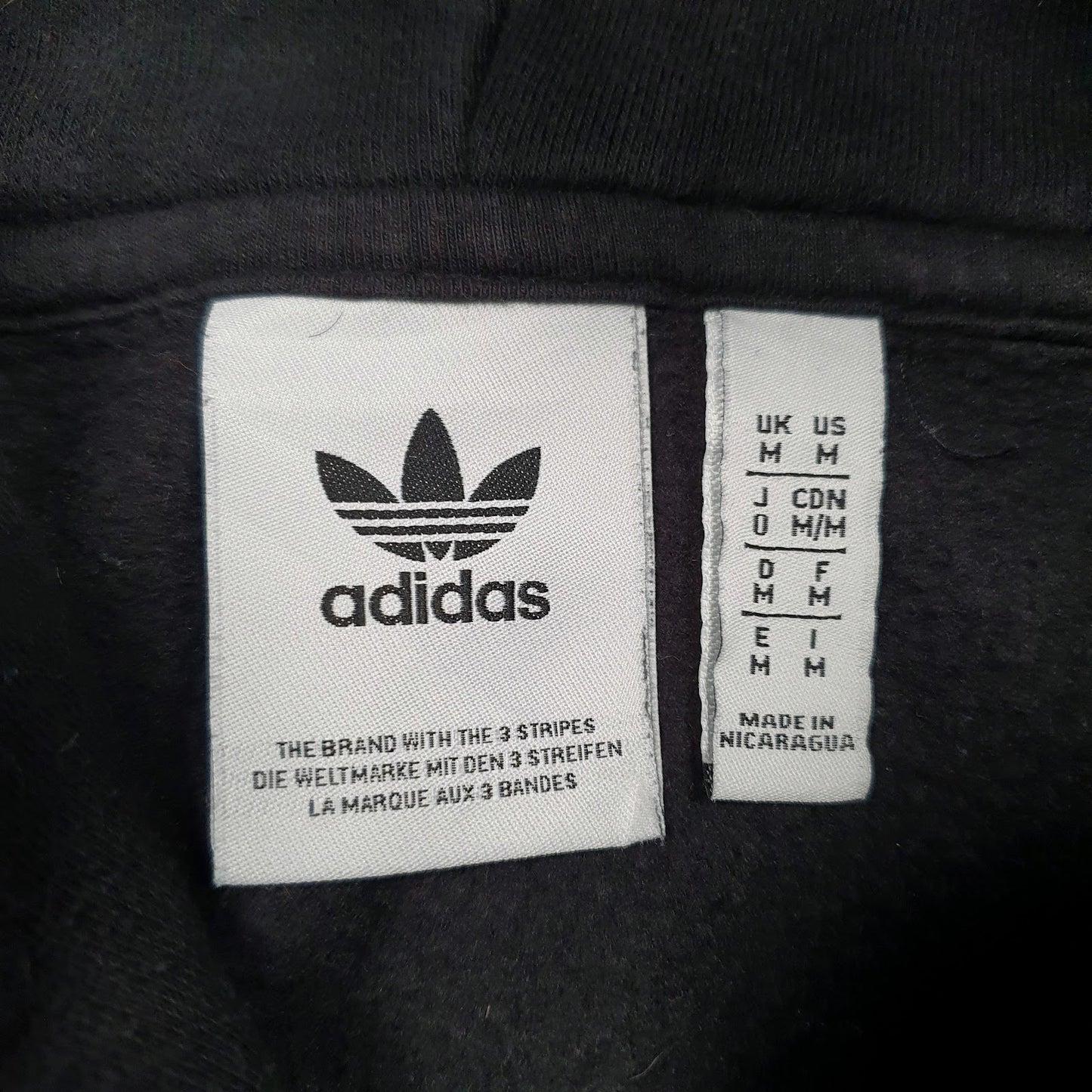 Mens Black Adidas  Hoodie Jumper