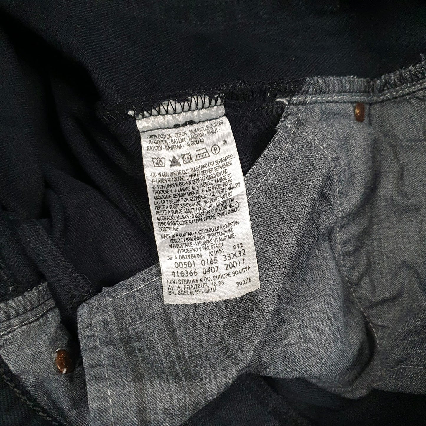 Mens Black Levis Vintage 2000s  Jeans