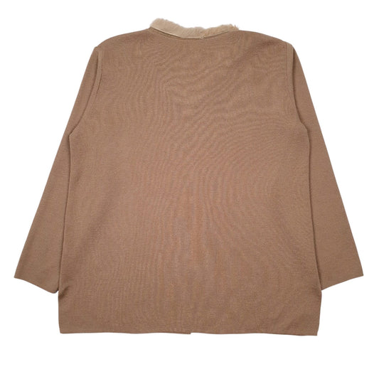 Womens Brown Apricot  Cardigan Jumper