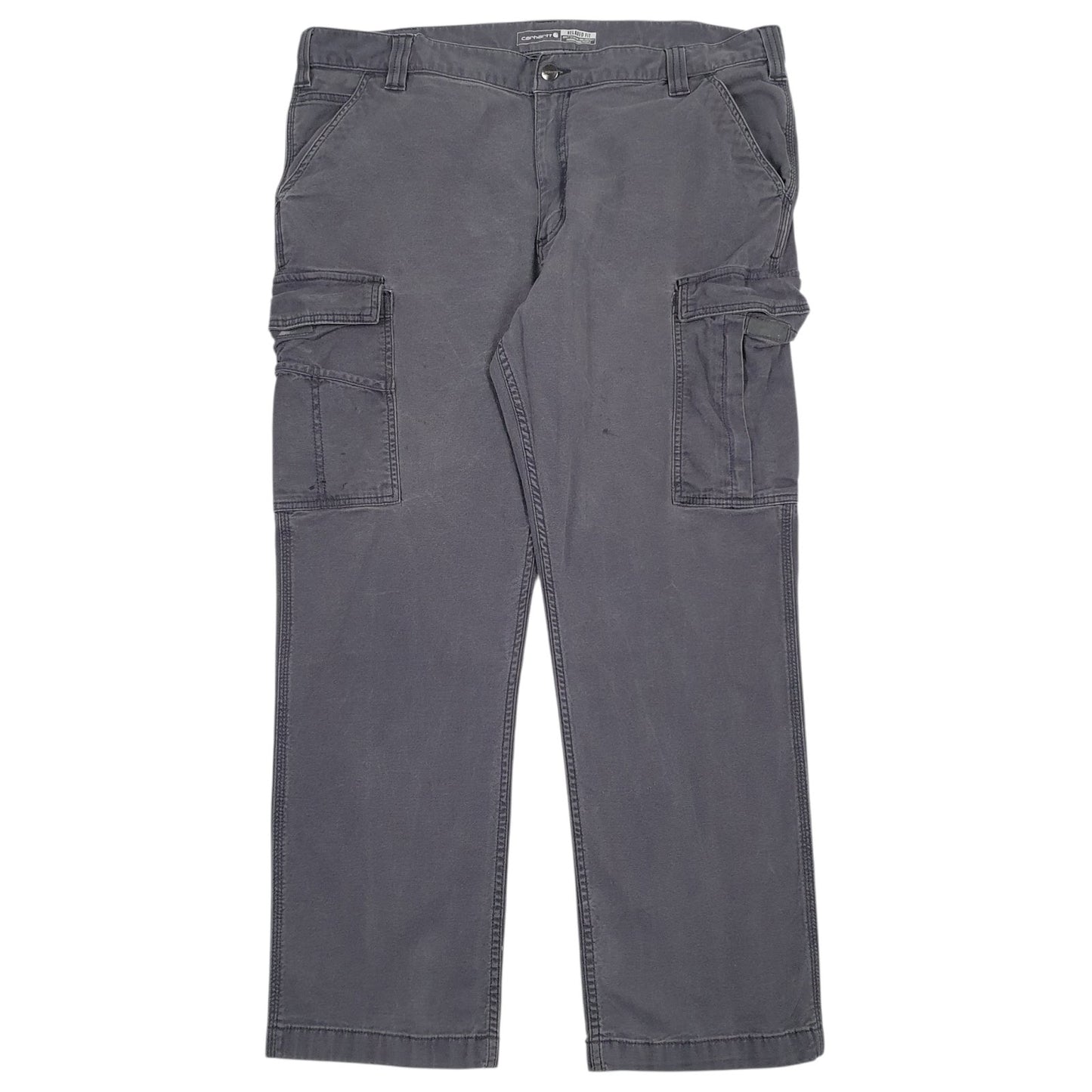 Mens Grey Carhartt BN3574-M Cargo Trousers