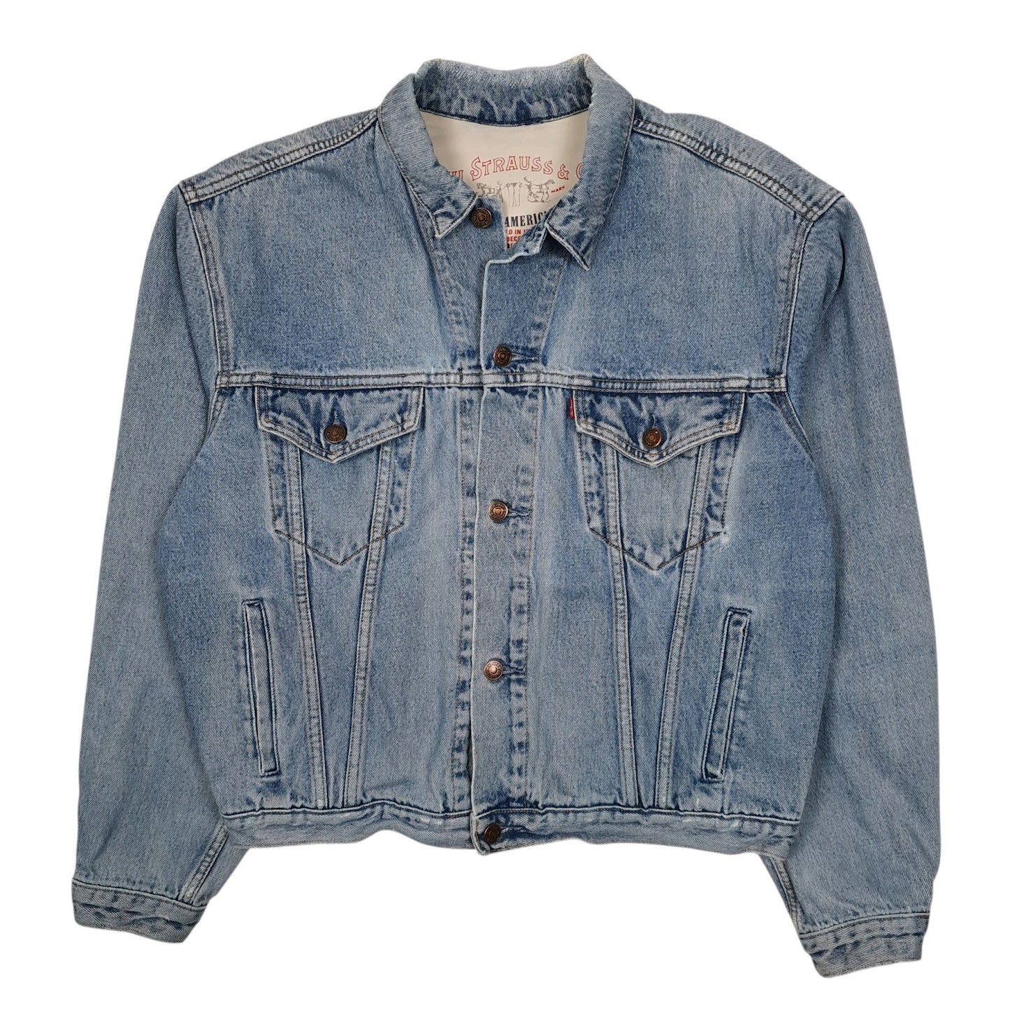 Mens Blue Levis Type 3 Trucker XX  Coat