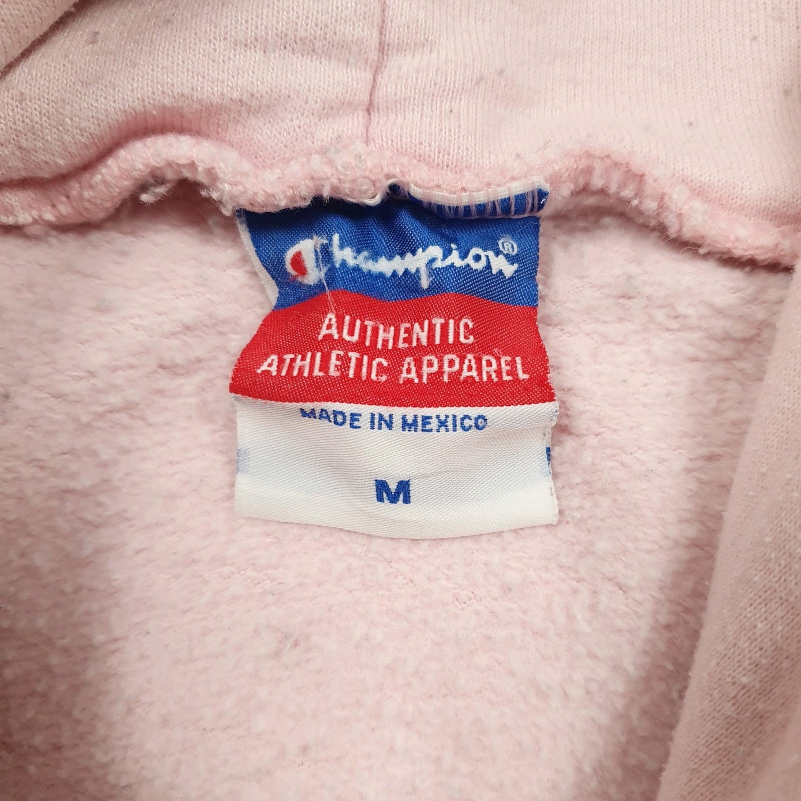 Mens Pink Champion  Hoodie Jumper