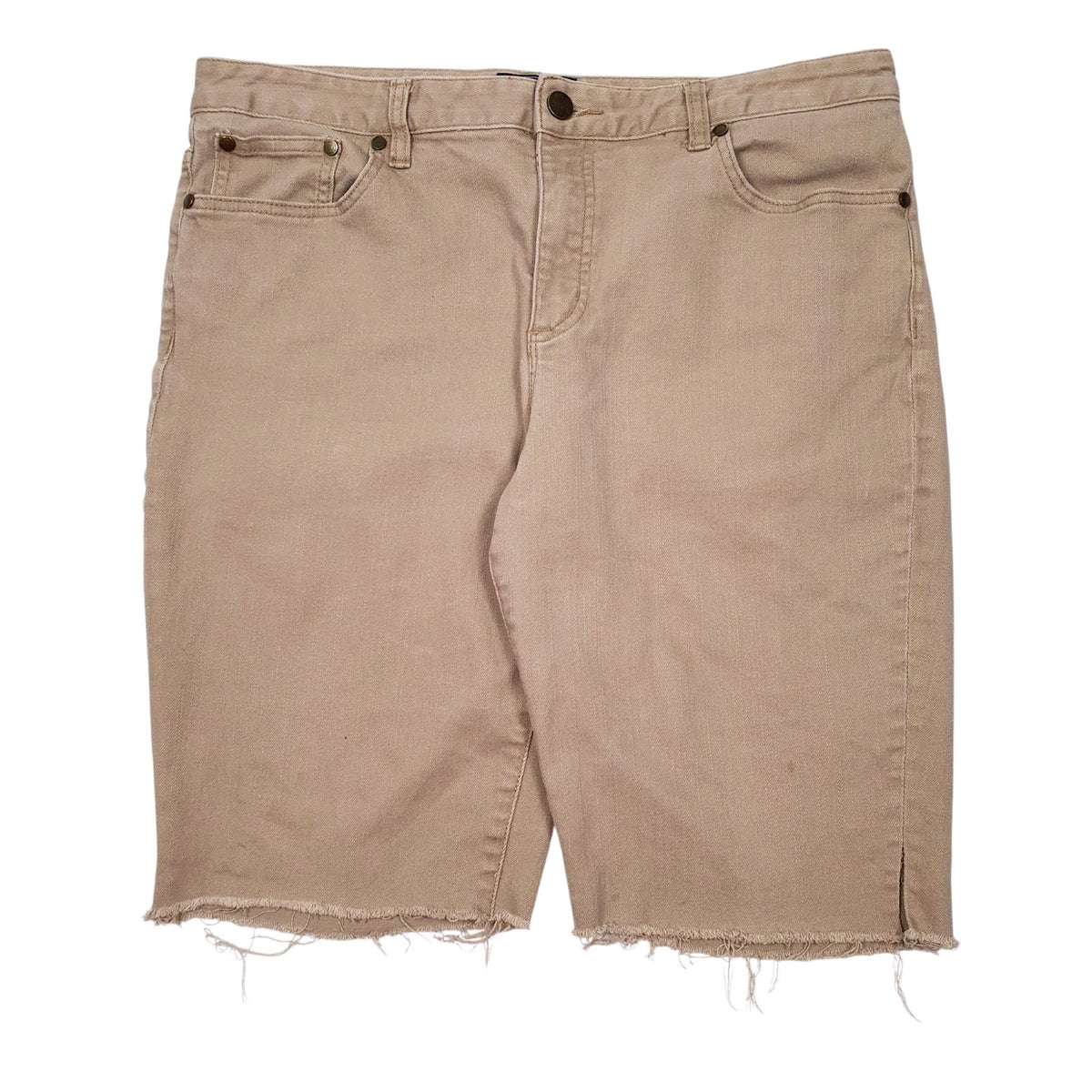 Womens Brown Chaps  Denim Shorts