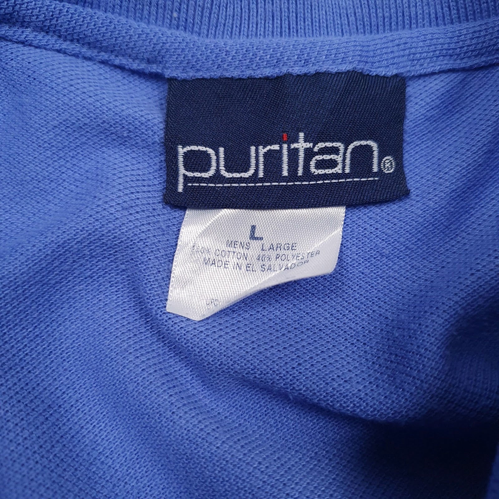 Mens Purple Puritan   Polo Shirt