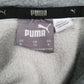 Mens Grey Puma Spellout Hoodie Jumper