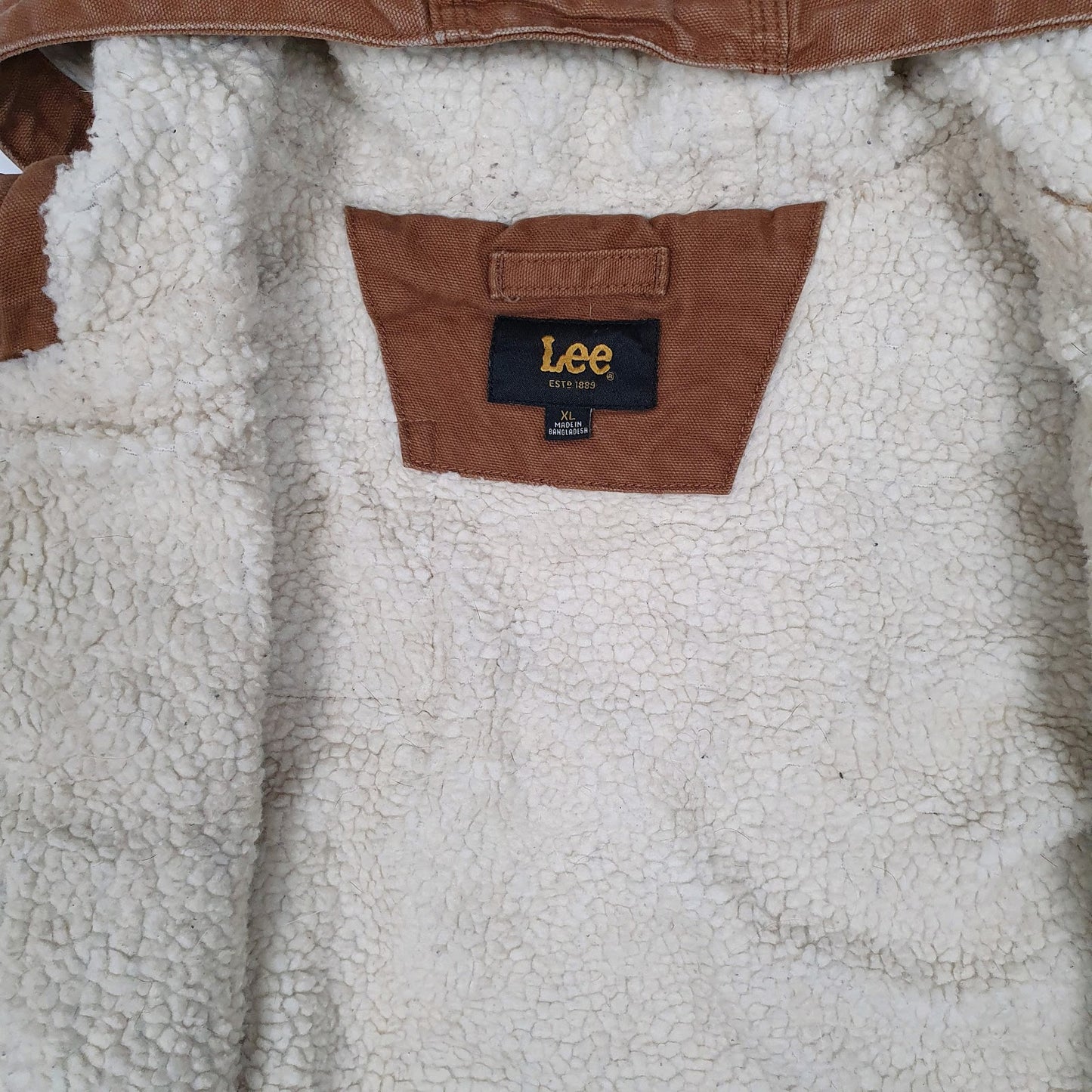 Mens Brown Lee Active Hoodie  Coat