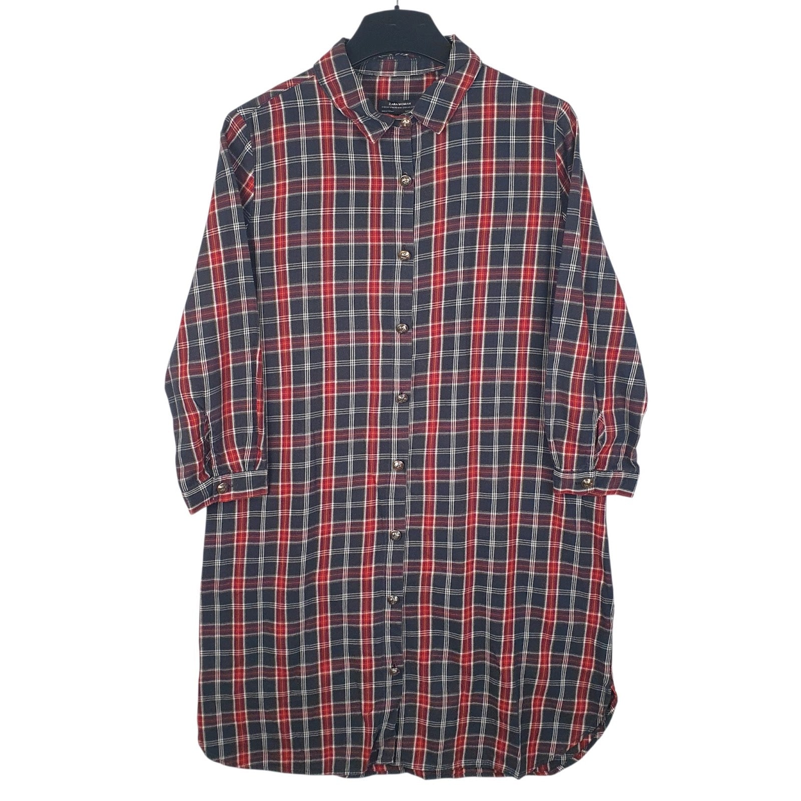 Womens Red Zara  Long Sleeve Dress