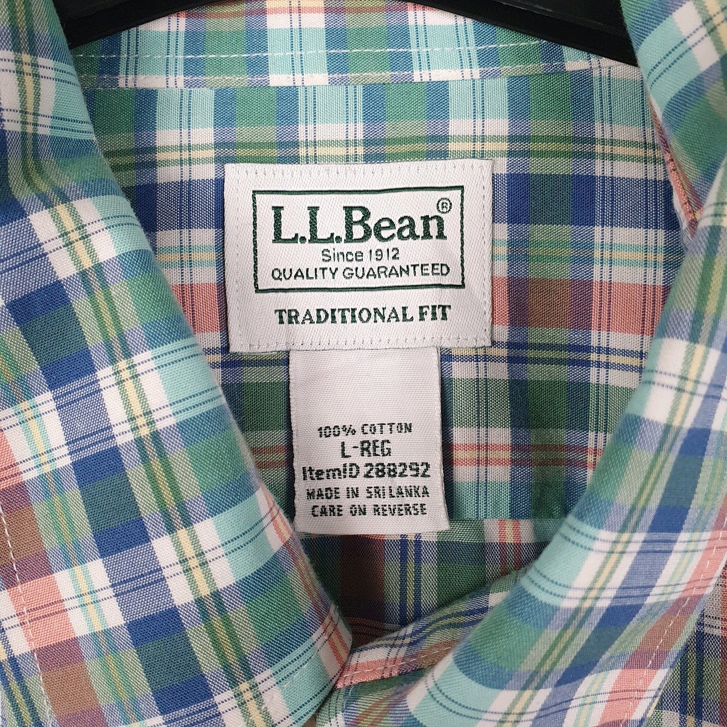 Mens Green L.L.Bean   Shirt