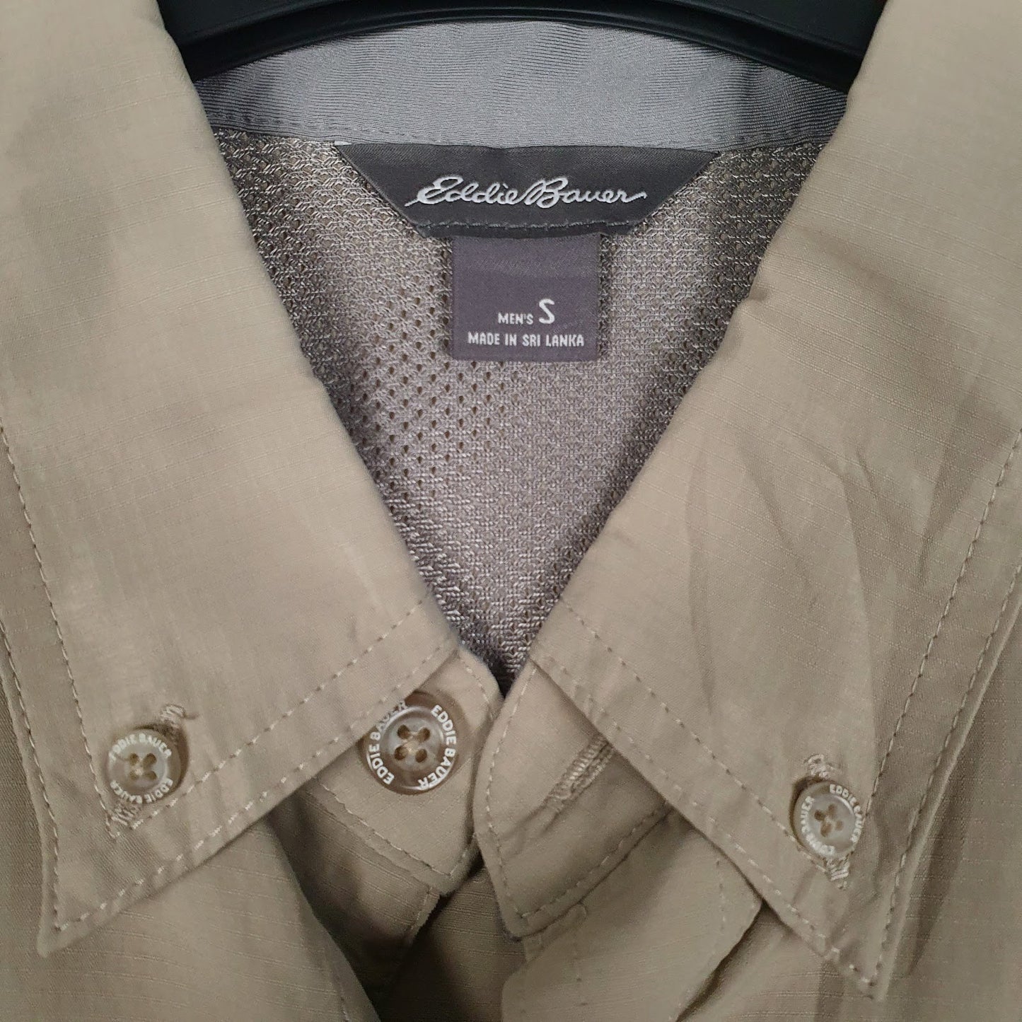 Mens Brown Eddie Bauer Hiking  Shirt