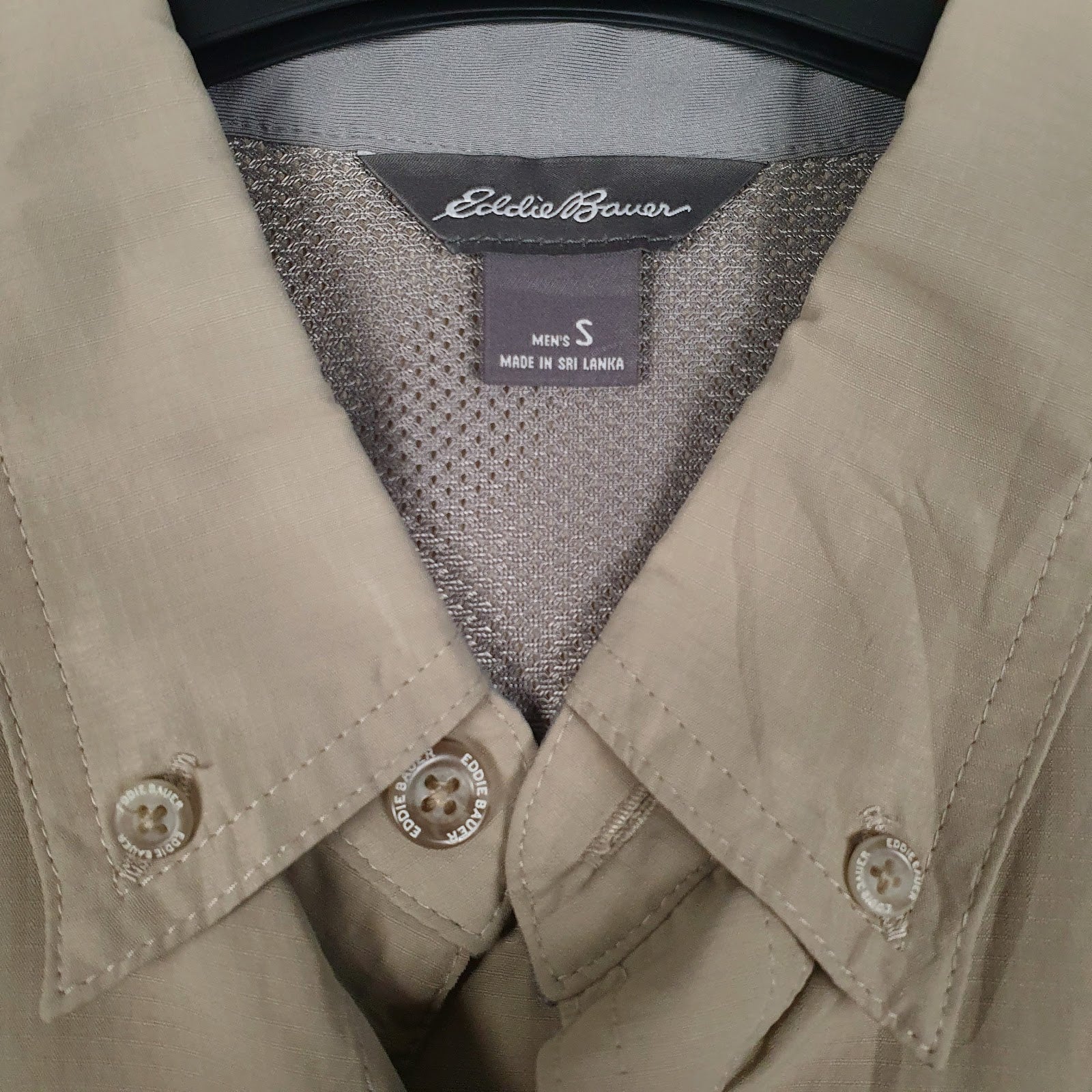 Mens Brown Eddie Bauer Hiking  Shirt