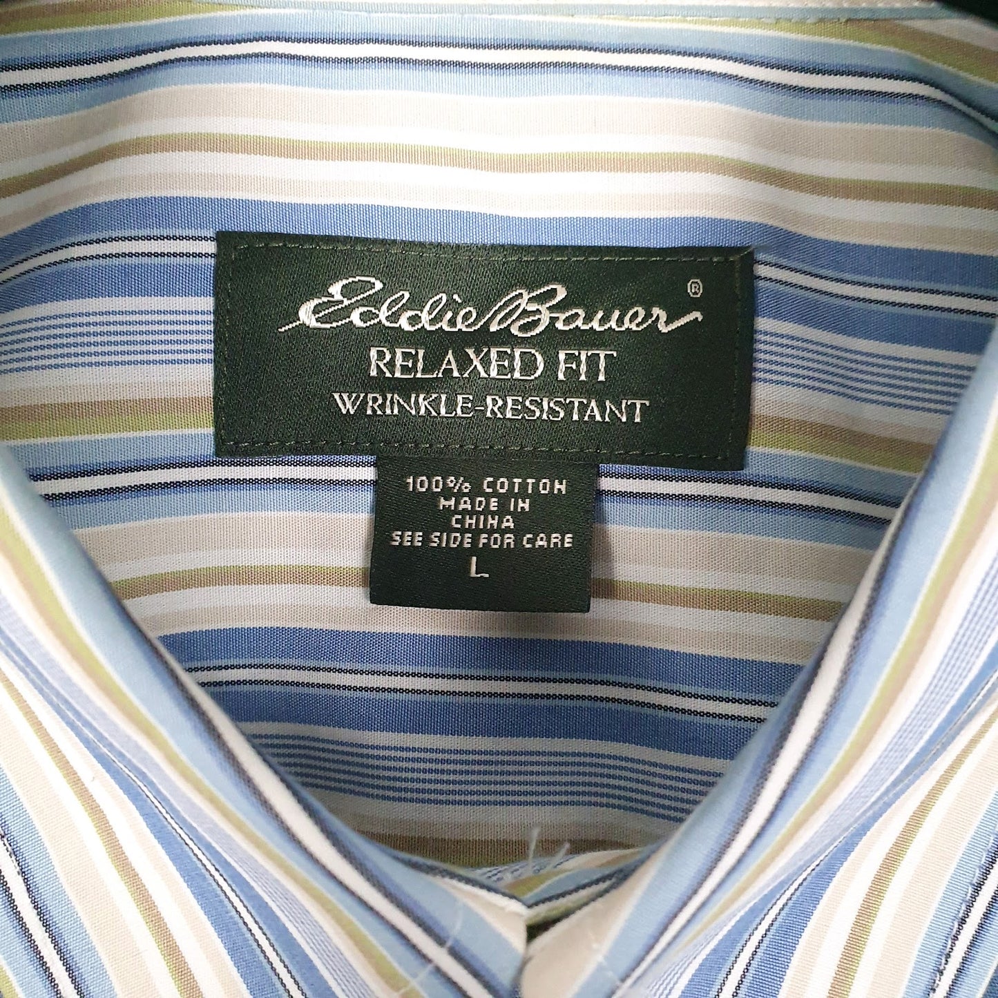 Mens Blue Eddie Bauer   Shirt