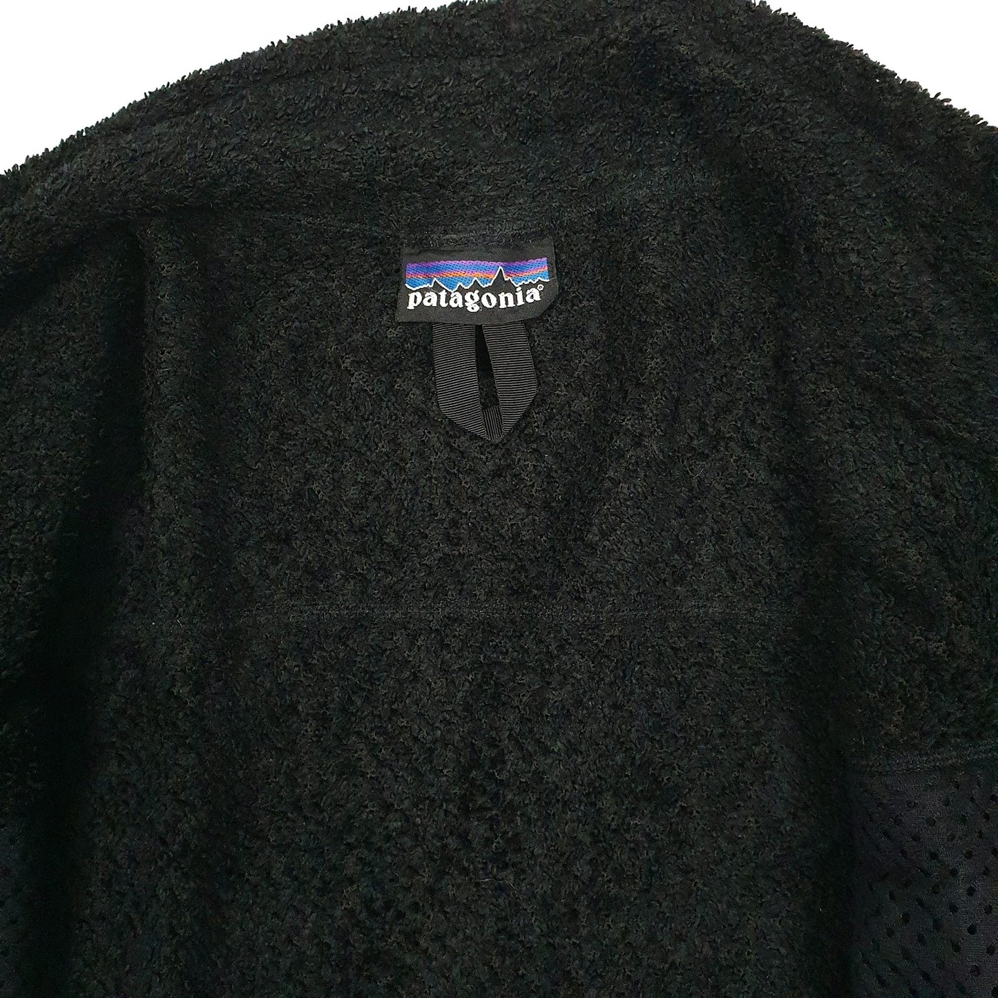 Mens Black Patagonia R2 Fluffy Full Zip Jumper
