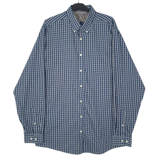 Mens Blue Eddie Bauer  Long Sleeve Shirt